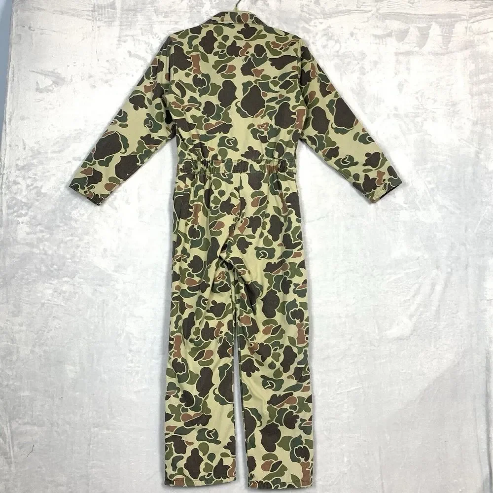 Walls Youth Insulated Vintage Coveralls Size 14 Reg Camo Blizzard -Pruf USA - Picture 5 of 10